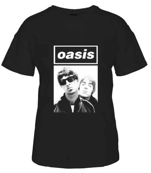 Noisy May Printed Oasis T-Shirt in Black