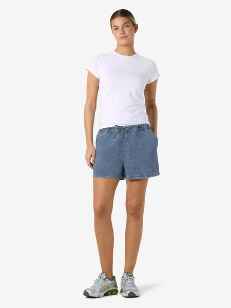 NOISY MAY Denim Shorts in Medium Blue
