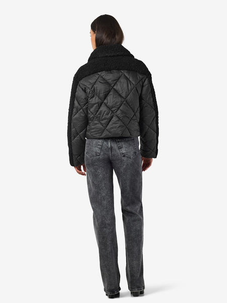 NOISY MAY Short Puffer Jacket in Black