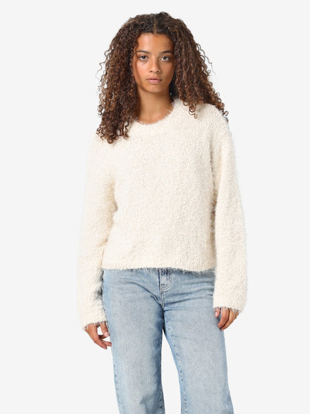 NOISY MAY Knitted O-Neck Jumper in Cream