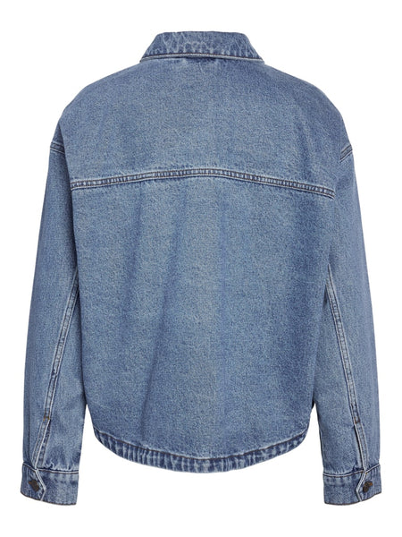 NOISY MAY Denim Jacket in Medium Blue
