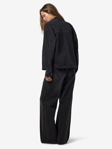 NOISY MAY Denim Jacket in Black