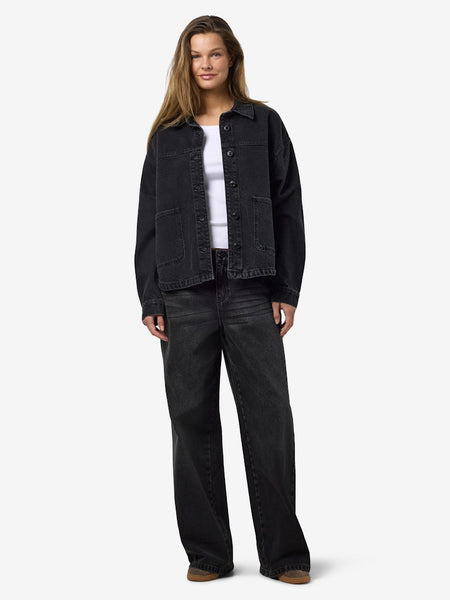 NOISY MAY Denim Jacket in Black