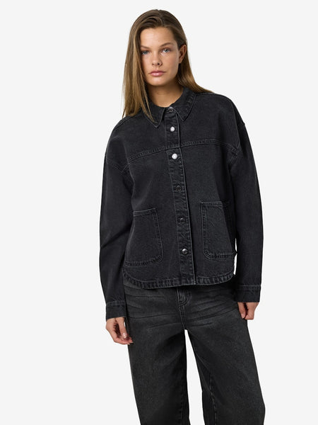 NOISY MAY Denim Jacket in Black