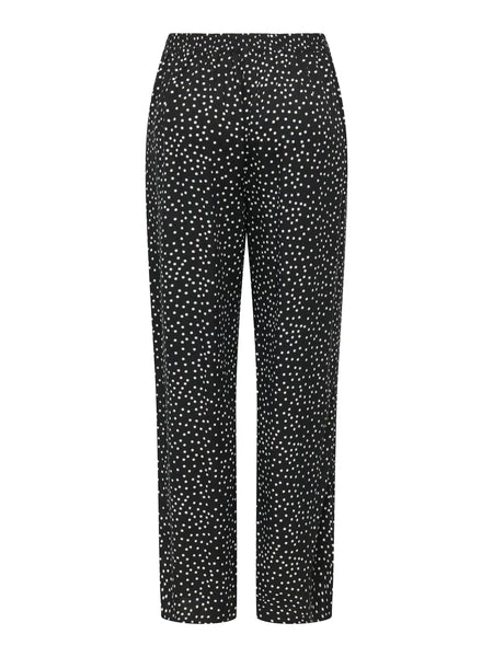 ONLY Polka-Dot Palazzo Trousers in Black