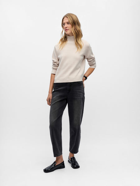 OBJECT High Neck Knit Jumper in Beige