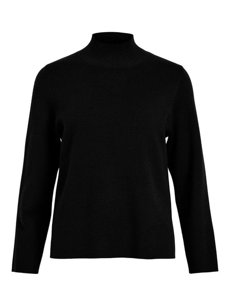OBJECT High Neck Knit Jumper in Black
