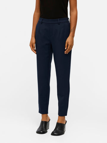 Object Slim Fit Tailored Trousers in Navy