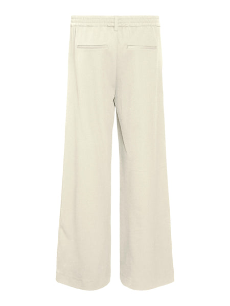 Object Wide Leg Tailored Trousers in Cream