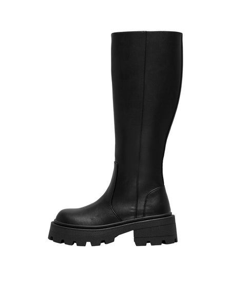 Only High Chunky Boots in Black