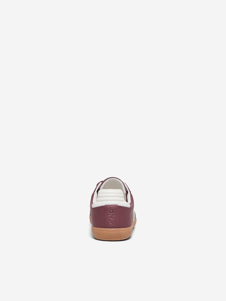 ONLY PU Trainers in Burgundy