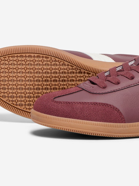 ONLY PU Trainers in Burgundy