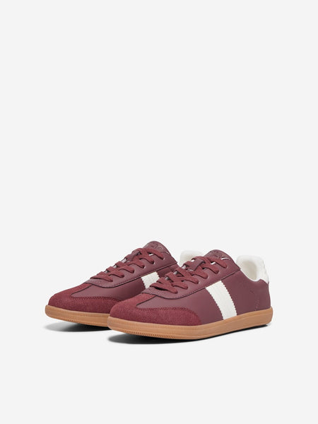 ONLY PU Trainers in Burgundy