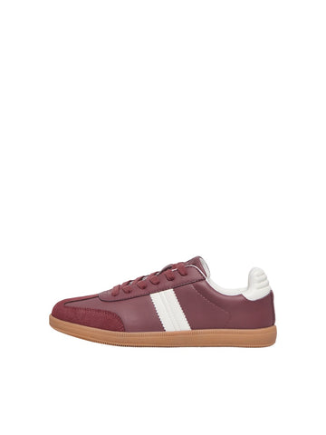 ONLY PU Trainers in Burgundy