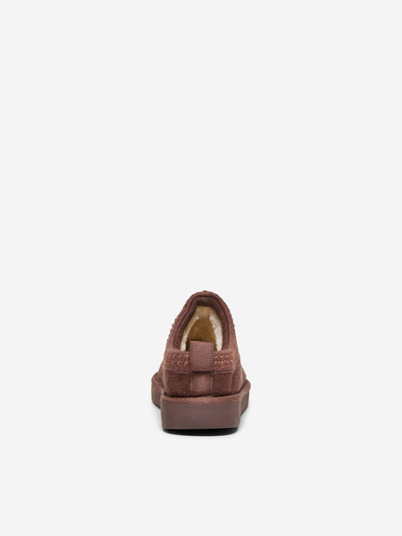 ONLY Teddy Lined Slipper in Brown