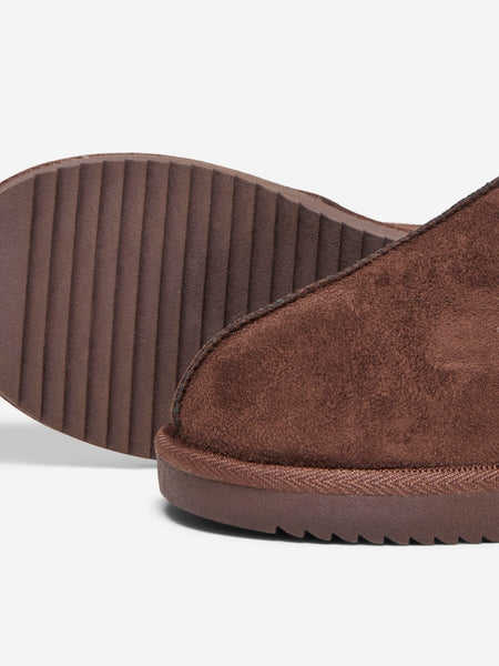 ONLY Teddy Lined Slipper in Brown