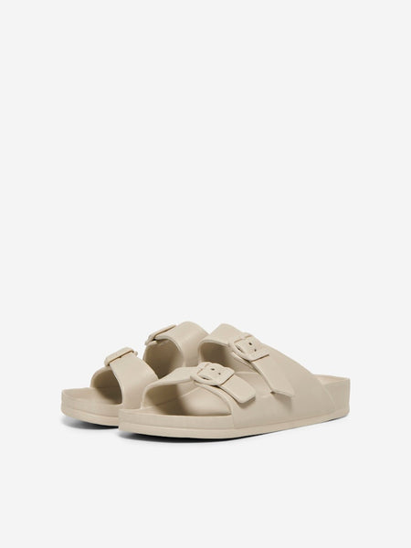 ONLY Double Strap Sandals in Beige