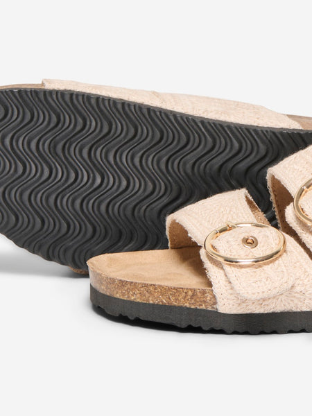 ONLY Double Buckle Sandals in Cream