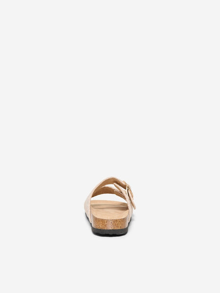 ONLY Double Buckle Sandals in Cream