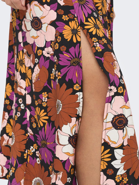 Only Floral Midi Shirt Dress