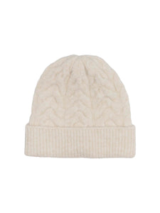 Only Cable Knit Beanie in Cream