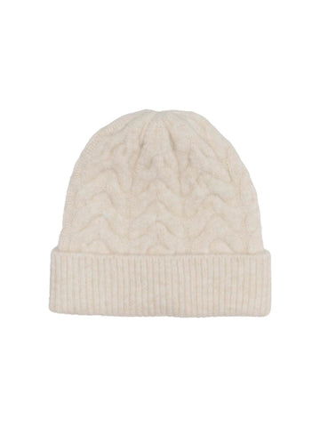 Only Cable Knit Beanie in Cream