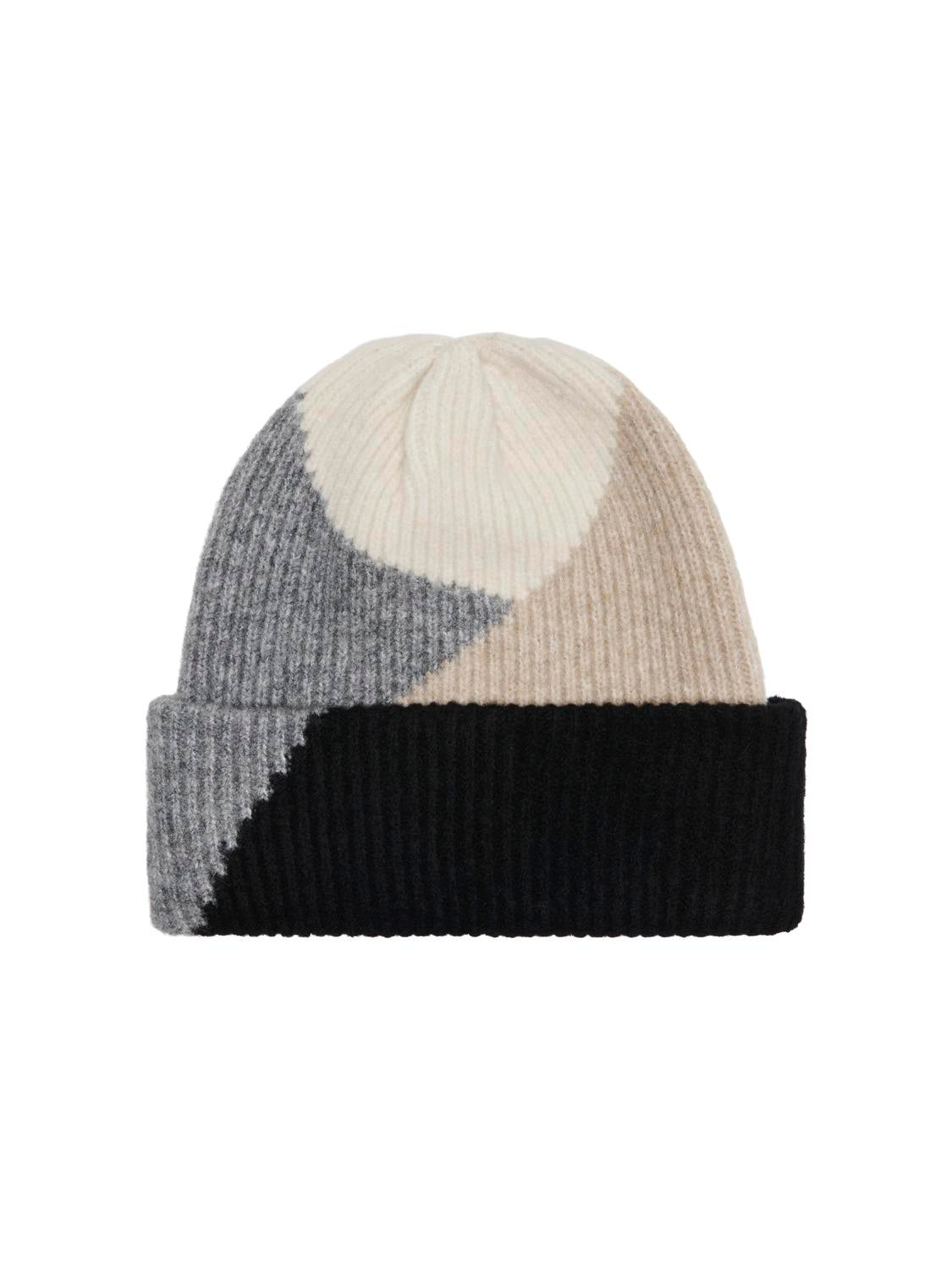 Only Patterned Beanie in Grey