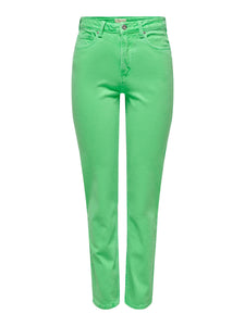 Only Straight Fit Jeans in Green