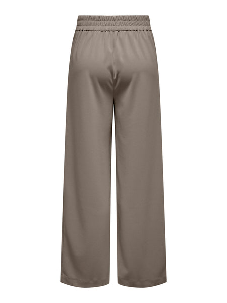 Only Wide Leg Trousers in Taupe