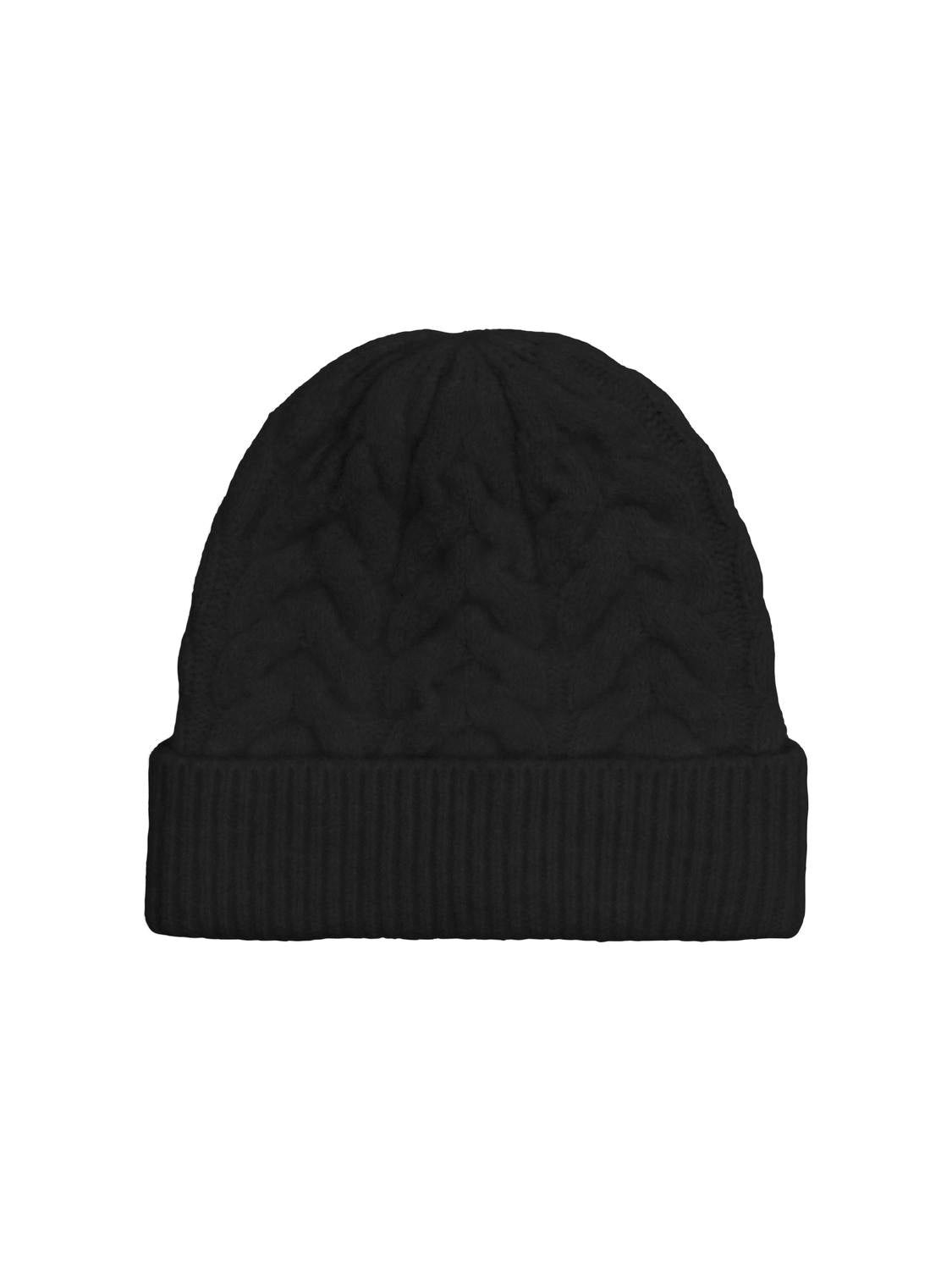 Only Cable Knit Beanie in Black