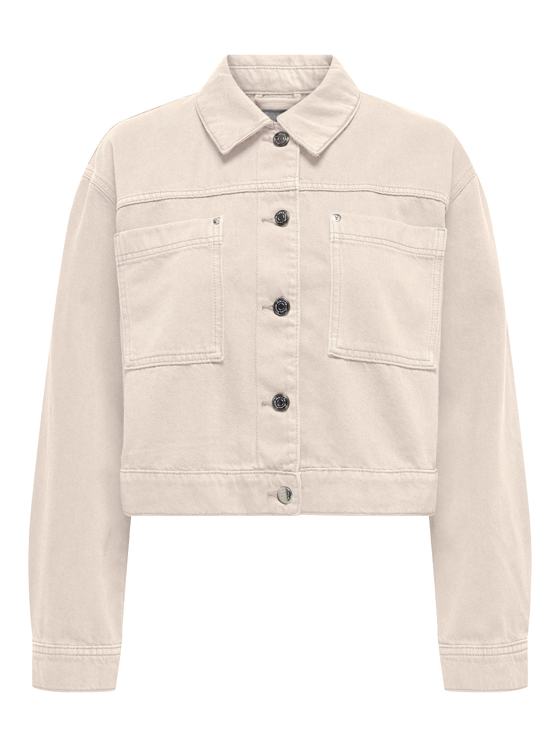 Only Boxy Denim Jacket in Cream