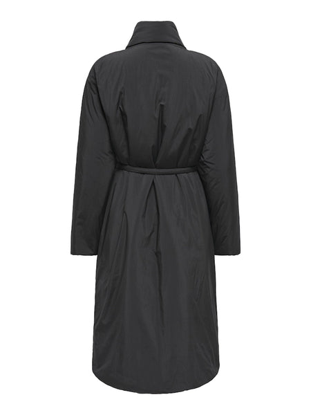 ONLY Long Coat With Belt in Black