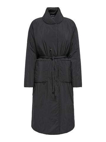 ONLY Long Coat With Belt in Black