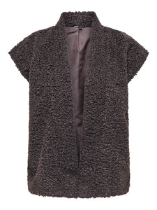 ONLY Teddy Waistcoat in Brown