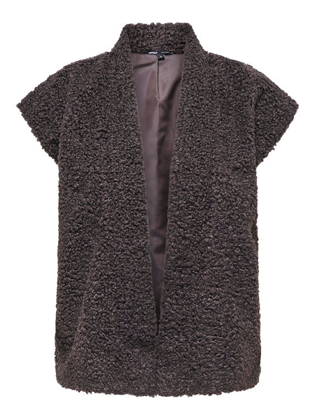 ONLY Teddy Waistcoat in Brown