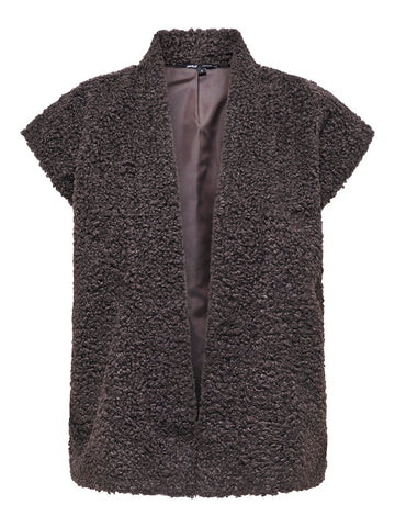 ONLY Teddy Waistcoat in Brown
