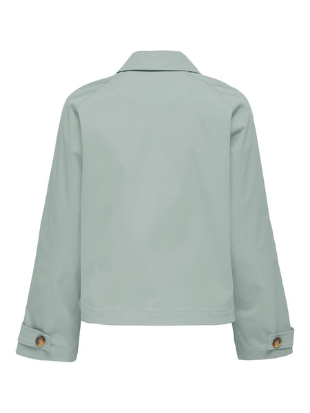 ONLY Short Trench Jacket in Green