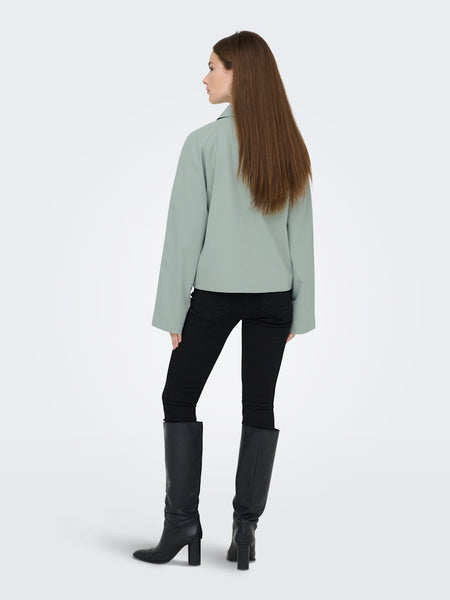 ONLY Short Trench Jacket in Green