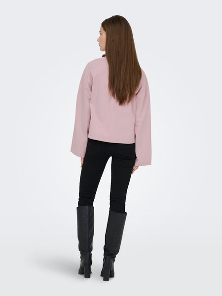 ONLY Short Trench Jacket in Pink