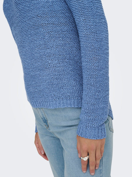 ONLY Long Sleeve Knitted Top in Blue
