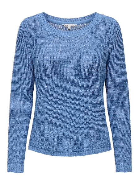 ONLY Long Sleeve Knitted Top in Blue