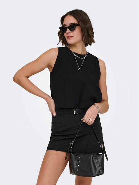 ONLY Sleeveless Balloon Top in Black