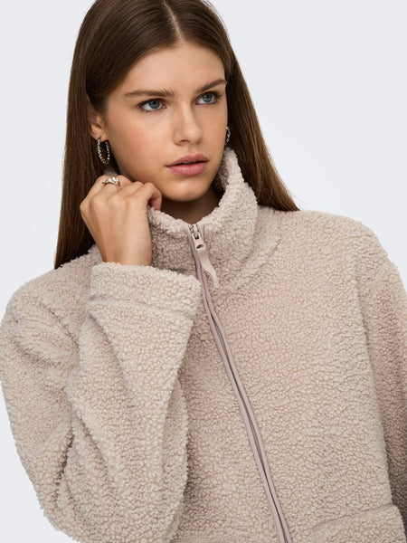 ONLY Teddy Jacket in Beige