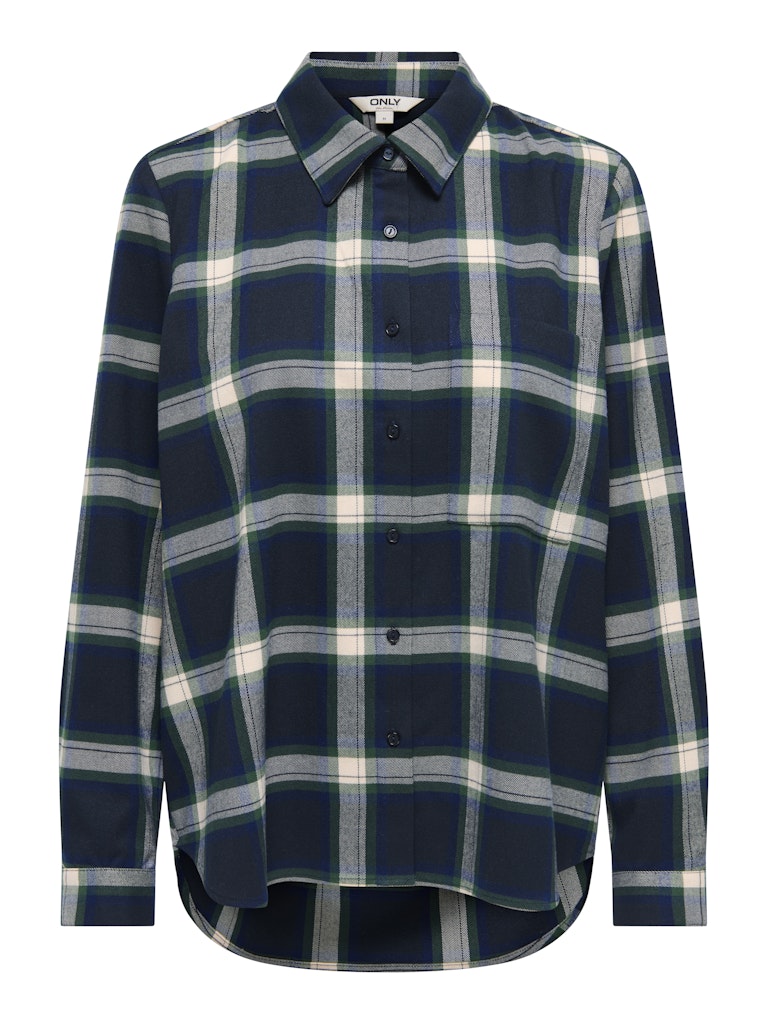 ONLY Checked Shirt in Navy