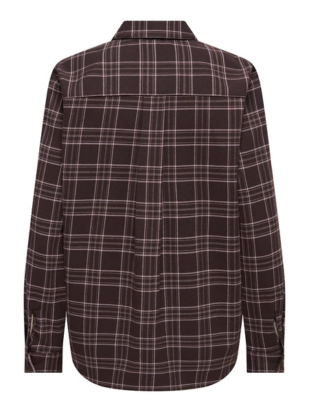 ONLY Checked Shirt in Brown