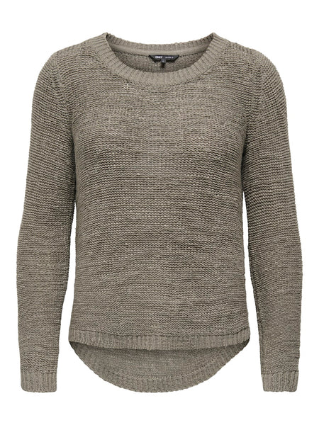 ONLY Long Sleeve Knitted Top in Khaki