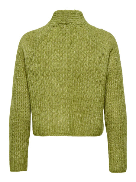 ONLY Bow Detail Knit Jumper in Green