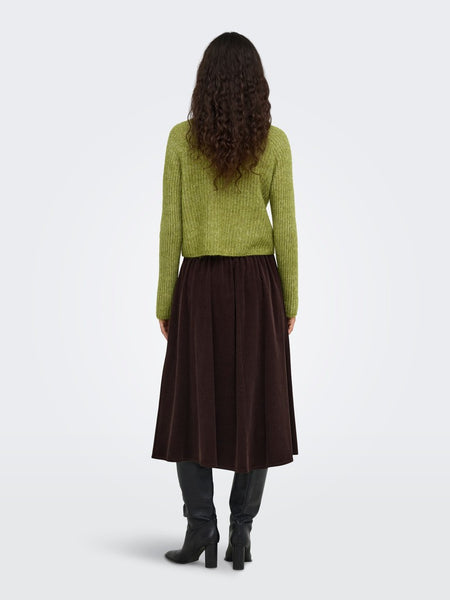 ONLY Bow Detail Knit Jumper in Green