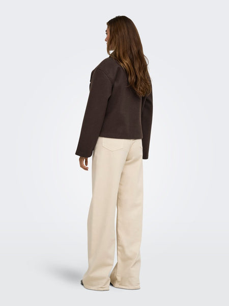 ONLY Scarf Jacket in Brown