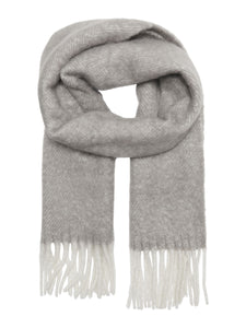 Only Long Knitted Scarf in Grey